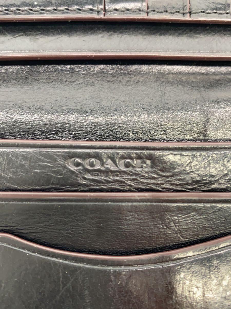 COACH◆長財布/牛革/BLK/無地/メンズ/55249B_画像3