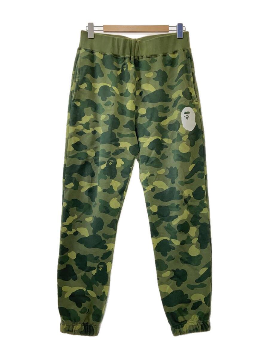 A BATHING APE◆Color Camo Sweat Pant/スウェットパン/M/コットン/カーキ/カモフラ/001PTI801001M_画像1