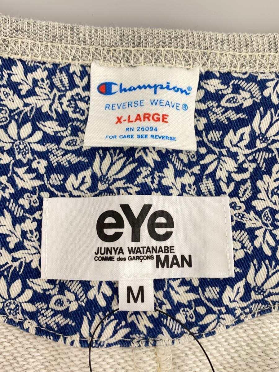 eYe JUNYA WATANABE MAN◆×Champion/カーディガン(薄手)/M/コットン/GRY/WA-T905_画像3