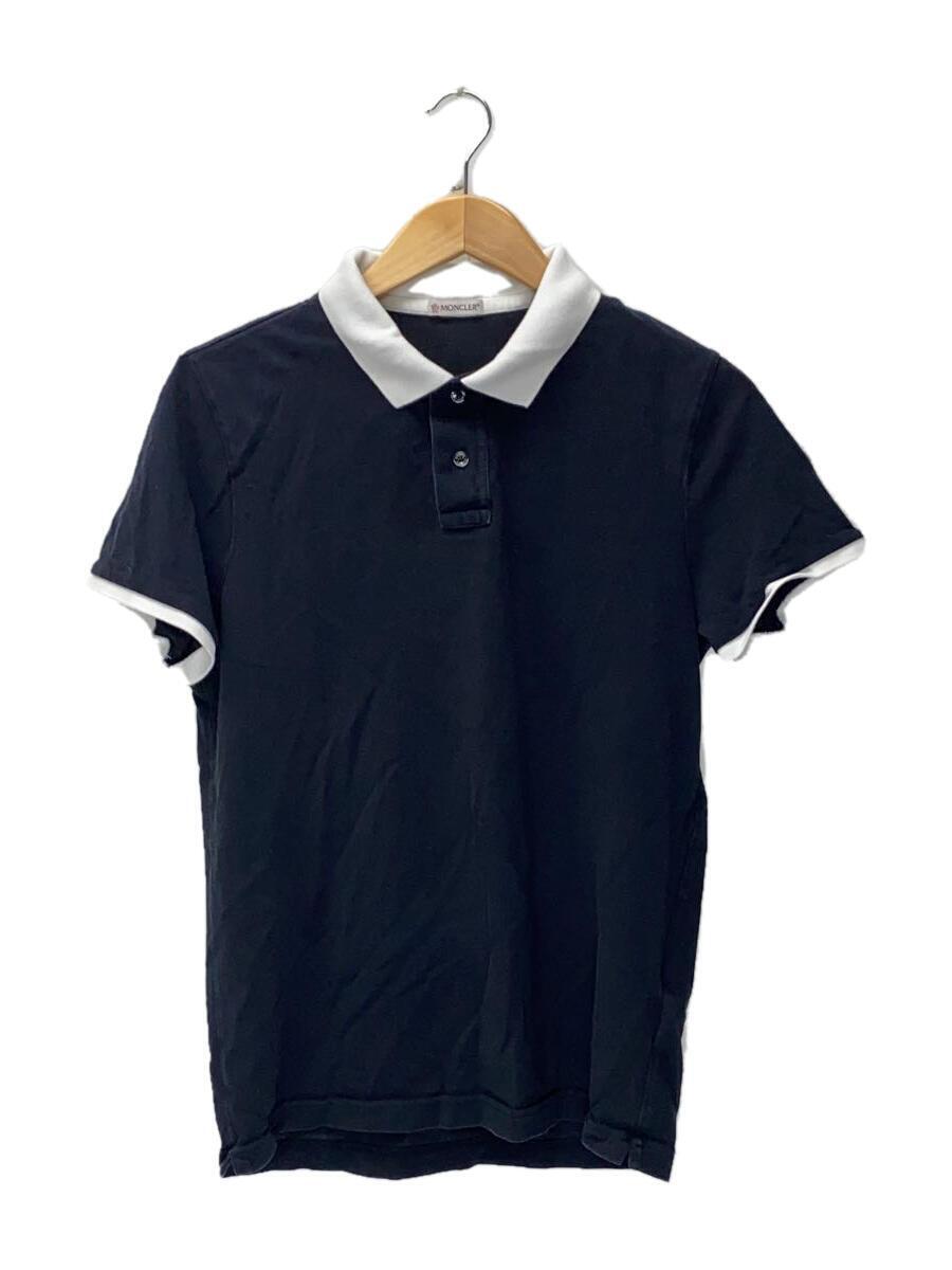 MONCLER◆MAGLIA POLO/ポロシャツ/M/コットン/BLK_画像1