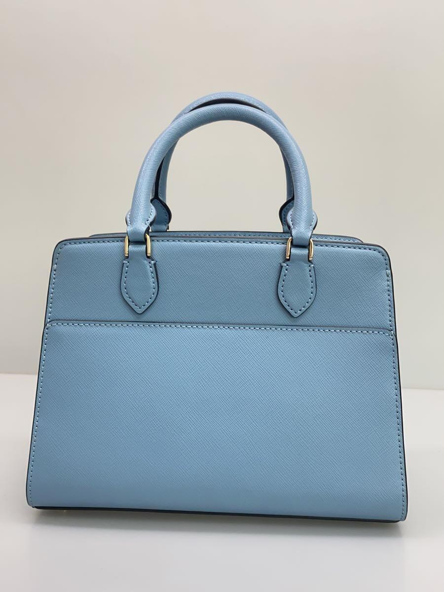 kate spade new york◆ハンドバッグ/PVC/BLU/無地_画像3