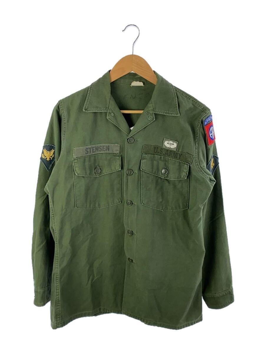 US.ARMY◆ユーティリティシャツシャツ/15.5/コットン/カーキ_画像1