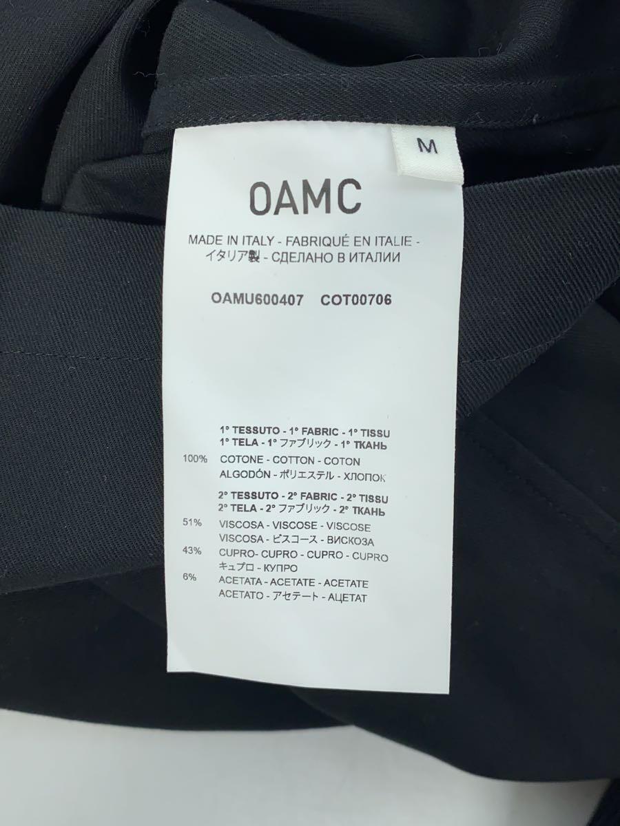 OAMC(OVER ALL MASTER CLOTH)◆22SS/POST SHIRT/カットソー/M/コットン/ブラック/無地/OAMU600407_画像4