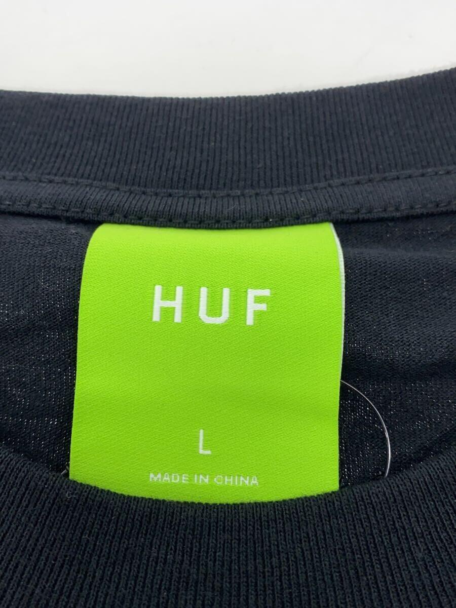 HUF◆Tシャツ/L/コットン/BLK/プリント/22MTS80111_画像3