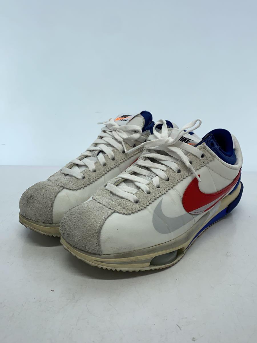 NIKE◆×sacai/Zoom Cortez SP White and Universi/27cm/WHT/DQ0581-10_画像2