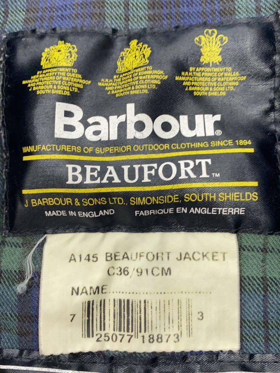 Barbour◆beaufort jacket/ジャケット/-/コットン/GRY/a145/使用感有_画像3