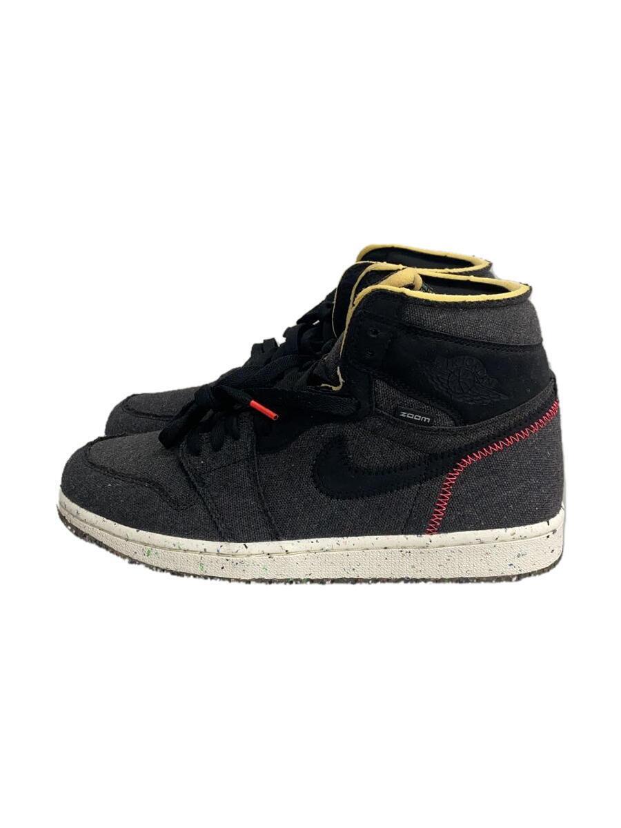 NIKE◆AIR JORDAN 1 HIGH ZOOM_エアジョーダン 1 ハイ ズーム/27.5cm/GRY/キャンバス_画像1