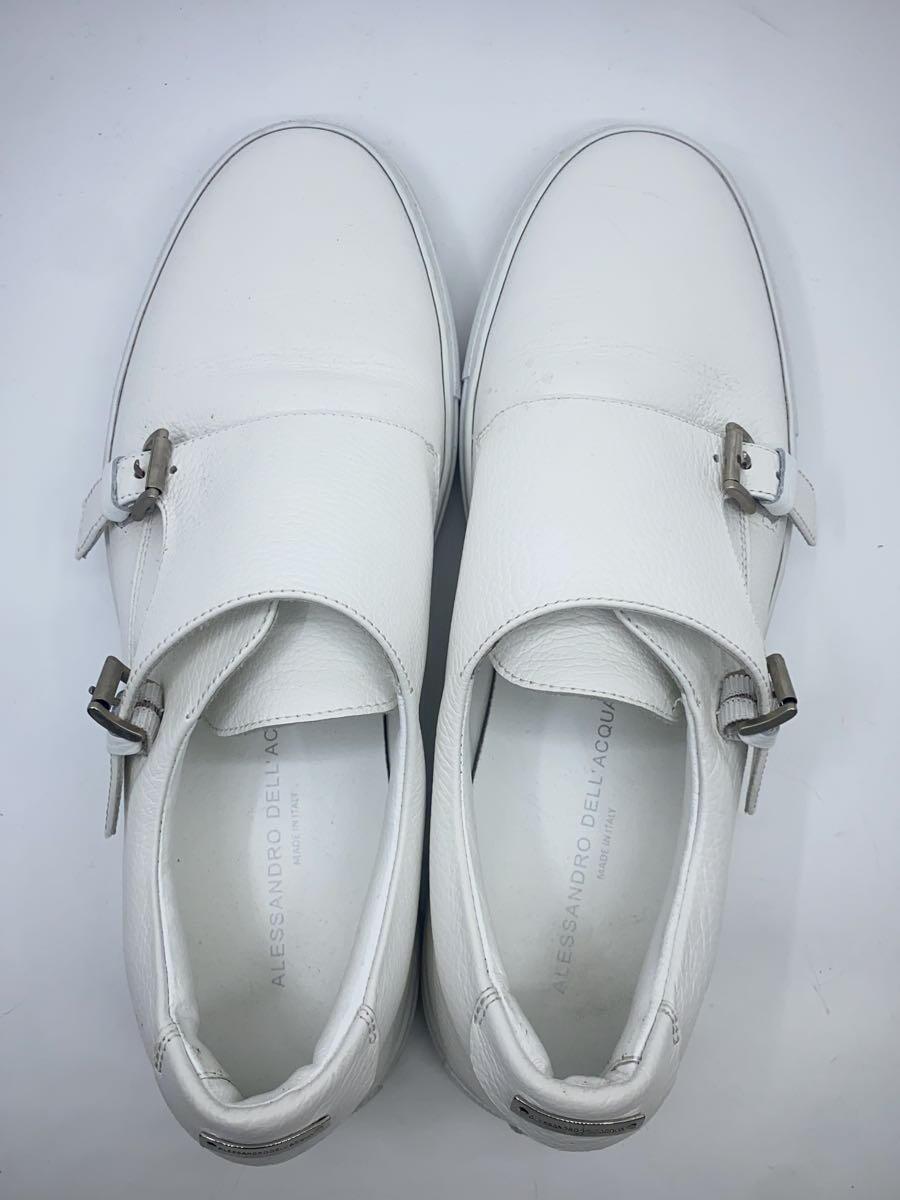 Alessandro dell’Acqua◆ローカットスニーカー/43/WHT/レザー/5935/イタリア製の画像3