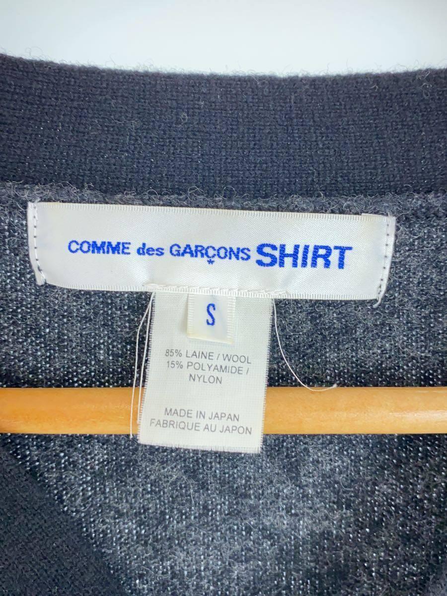 COMME des GARCONS SHIRT◆カーディガン(薄手)/S/ウール/グレー/W23508-B_画像3