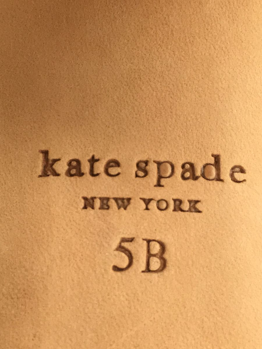 kate spade new york◆ショートブーツ/38/ベージュ/靴/くつ/金具_画像5