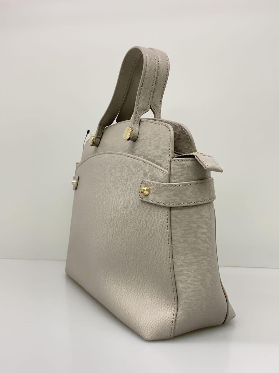 FURLA◆AGATA/アガタ/2Way/ハンドバッグ/レザー/GRY/916527_画像2