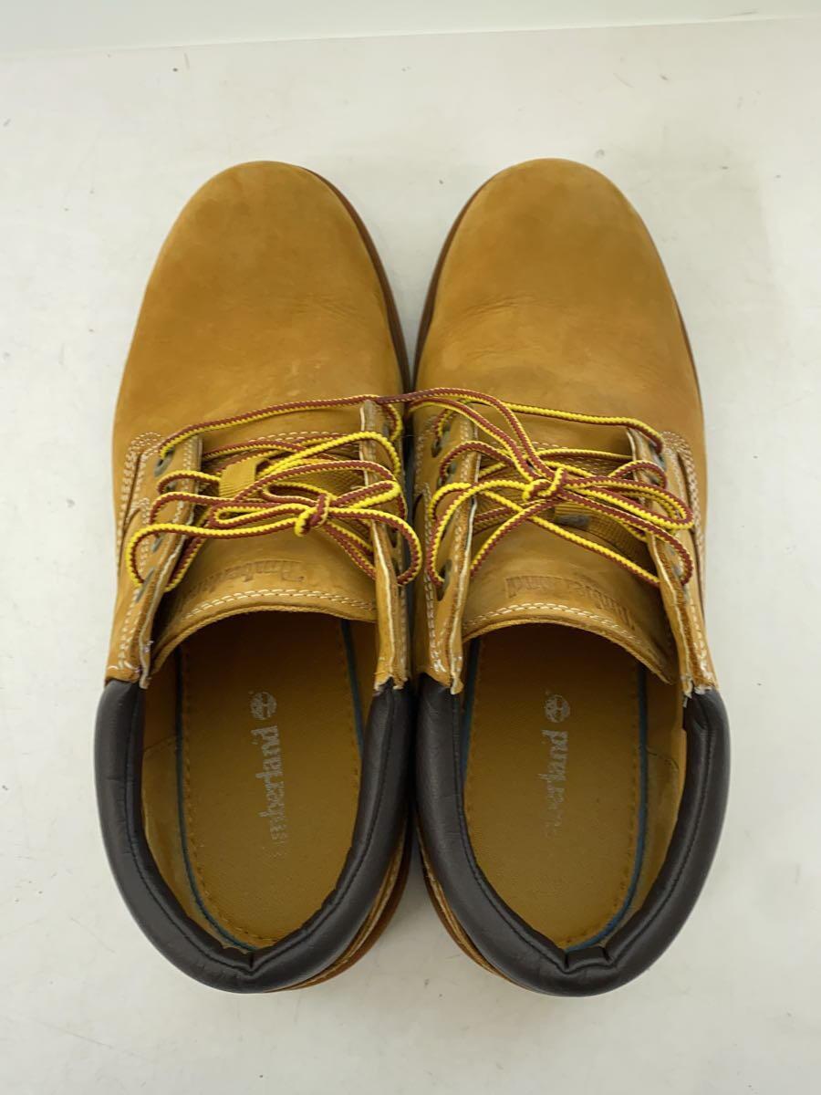 Timberland◆YOUTH BASIC OX/ローカットブーツ/28cm/CML/レザー/A1P3L A5898_画像3