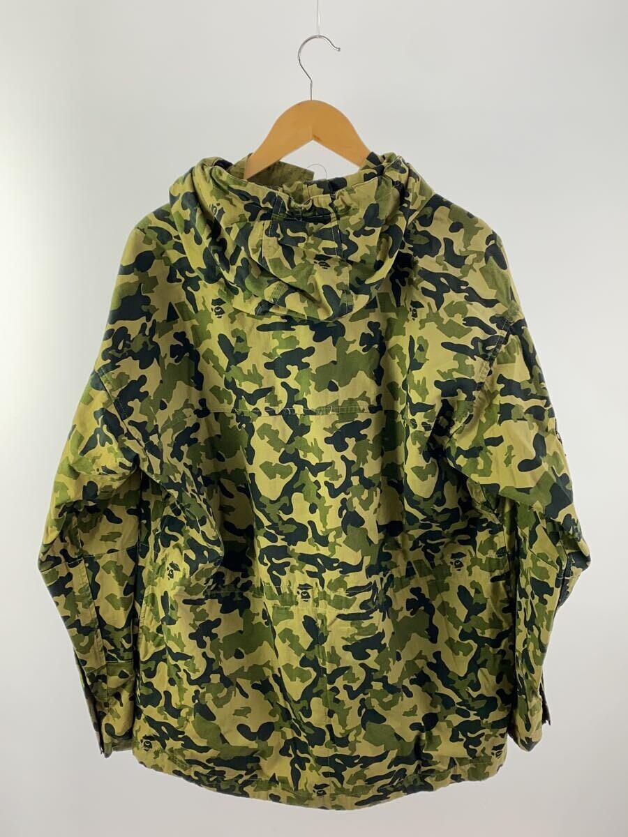 A BATHING APE◆90s/BUSYWORKSジャケット/L/コットン/カーキ/カモフラ_画像2