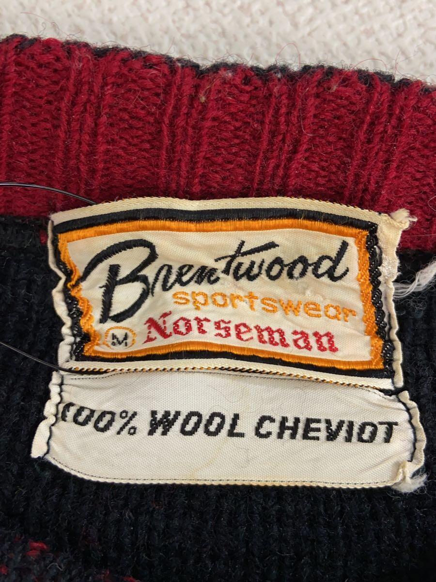 Brentwood sweater/セーター(厚手)/M/ウール/RED_画像3