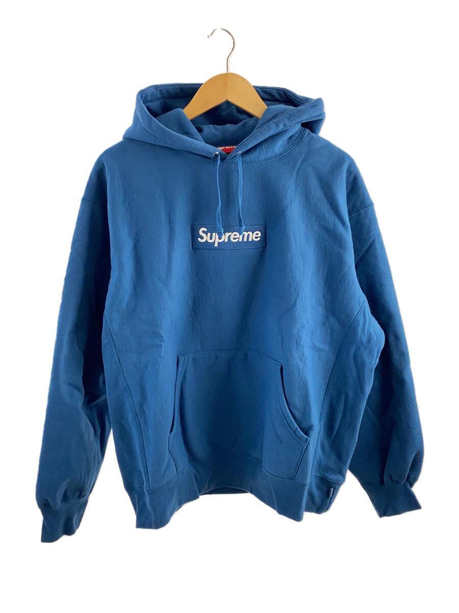 Supreme◆23AW/BOX LOGO HOODED SWEATSHIRT/ボックスロゴパーカー/M/コットン/BLU_画像1