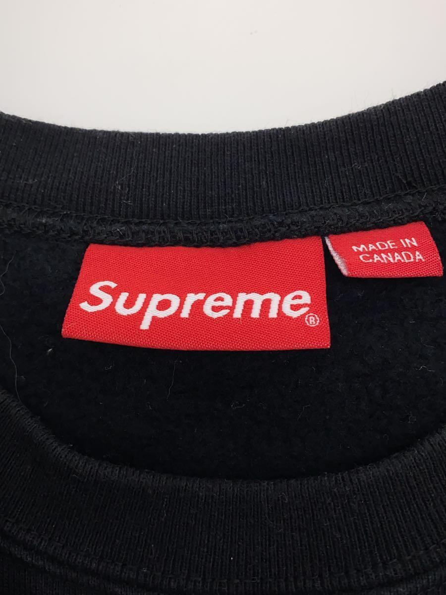 Supreme◆スモールボックスロゴクルーネックスウェット/L/コットン/BLK_画像3