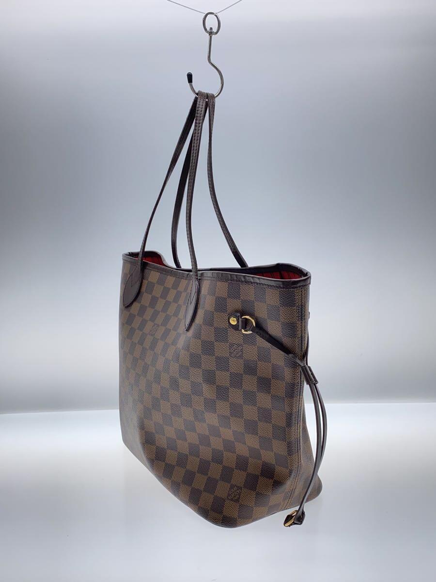 LOUIS VUITTON◆1)ネヴァーフルMM_ダミエ・エベヌ_ブラウン/ビニール/ブラウン_画像2