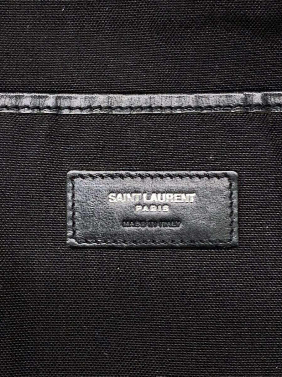 SAINT LAURENT◆リュック/-/BLK/スレ有/ヨゴレ有_画像5