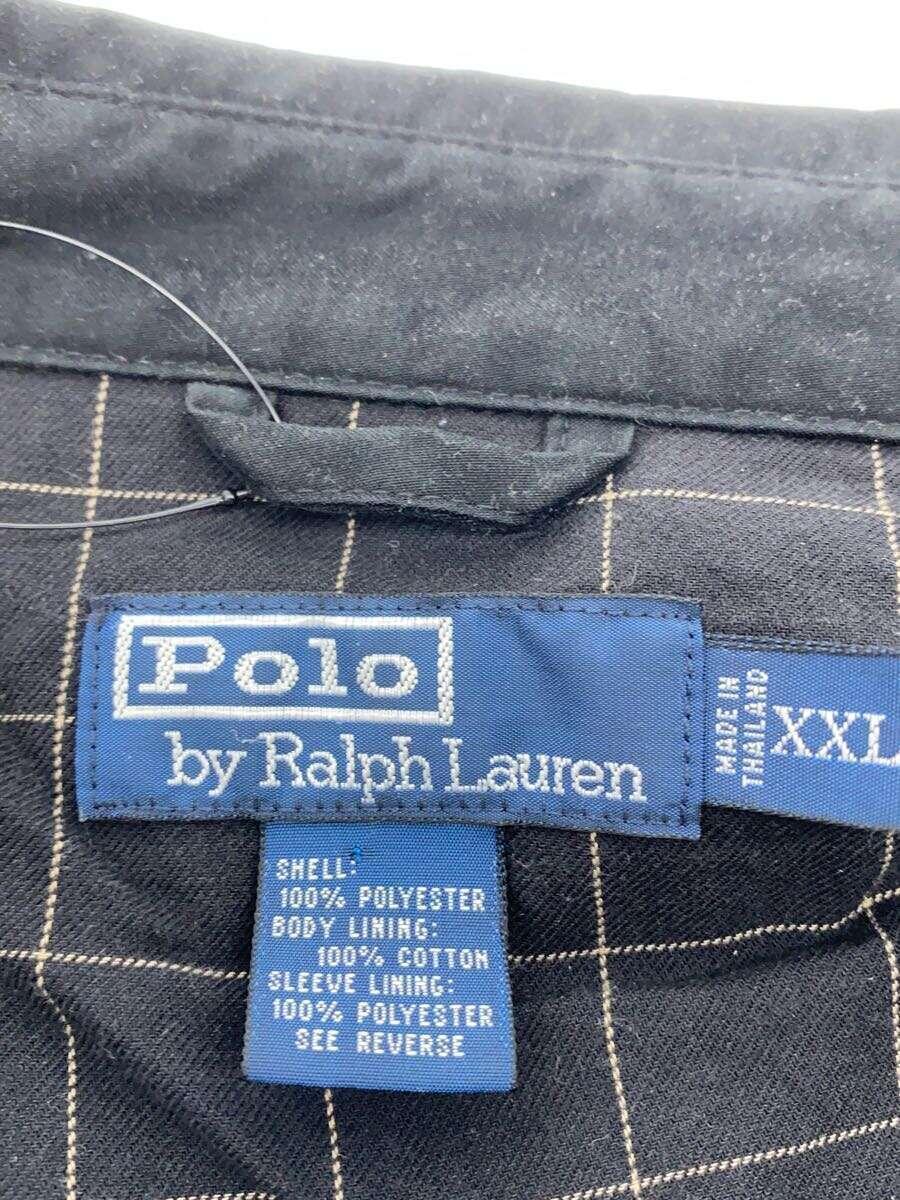 POLO RALPH LAUREN◆ブルゾン/XXL/ポリエステル/BLK_画像3