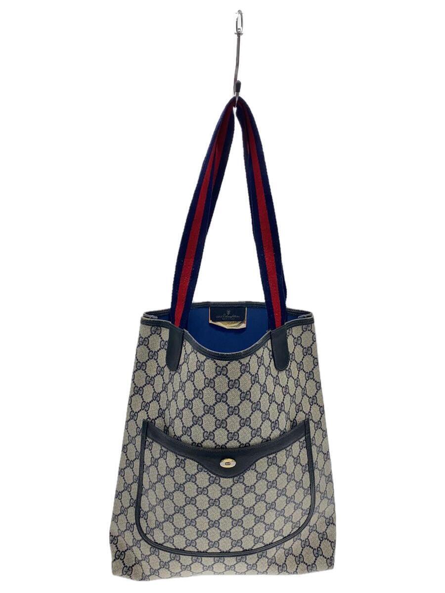 GUCCI◆トートバッグ/PVC/NVY/総柄/39.02.003の画像1