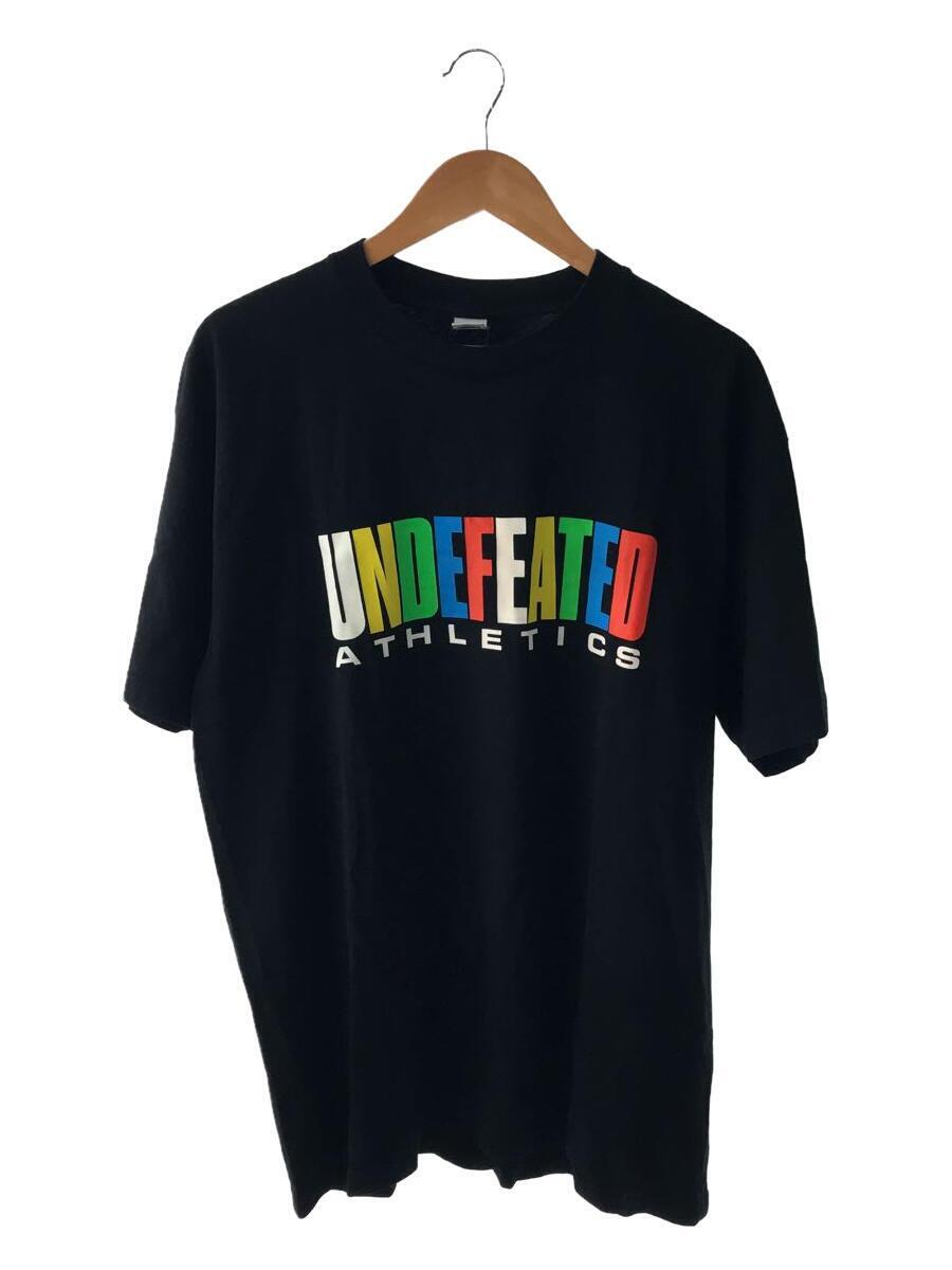 UNDEFEATED◆ロゴTシャツ/L/コットン/BLK/201077001043//_画像1