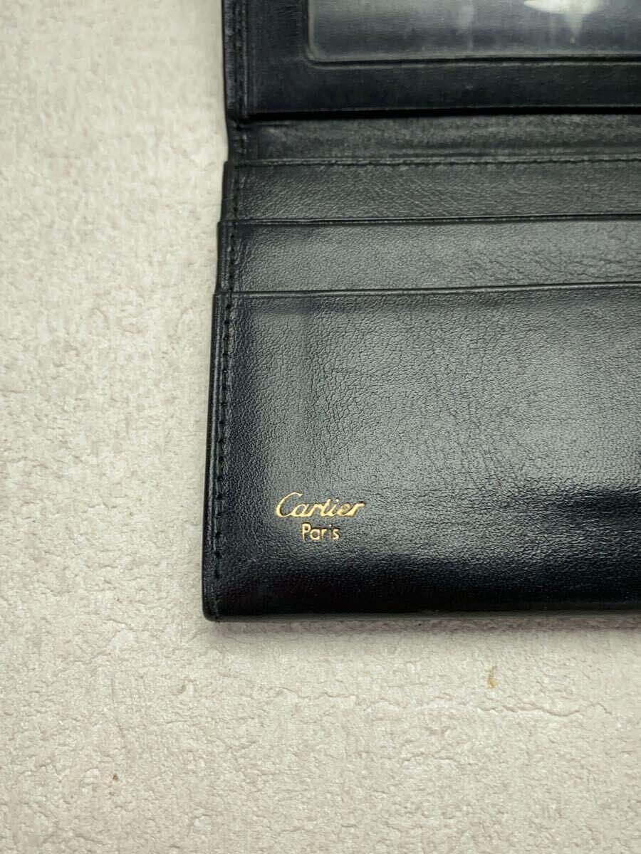 Cartier◆カードケース/レザー/BLK/無地/メンズ_画像3