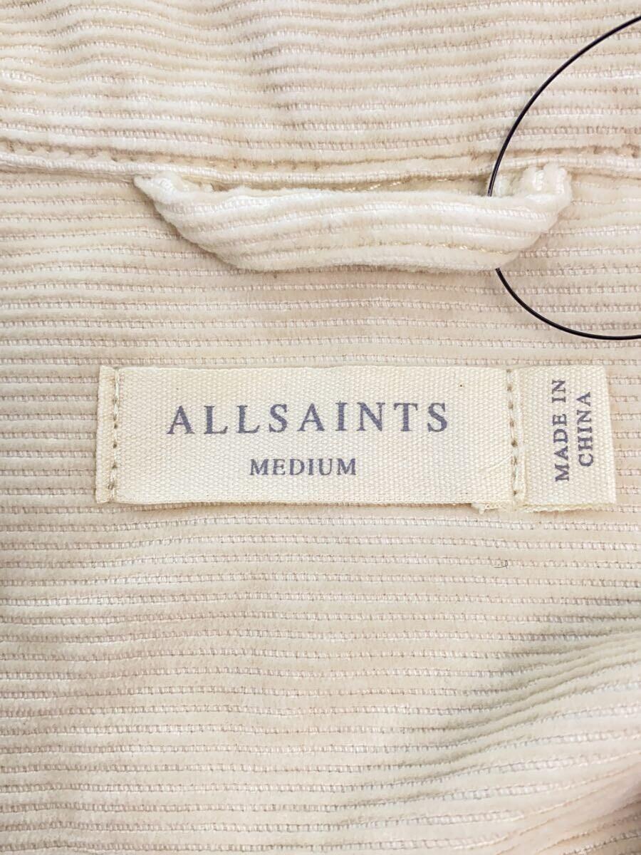 ALLSAINTS◆ジャケット/M/コットン/BEG/無地//_画像3