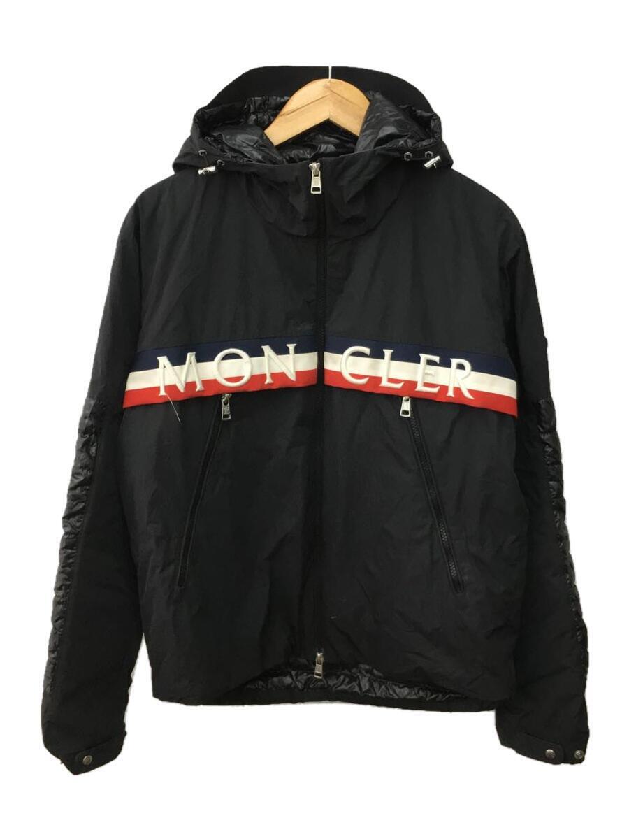 MONCLER◆ダウンジャケット/2/ナイロン/BLK//_画像1