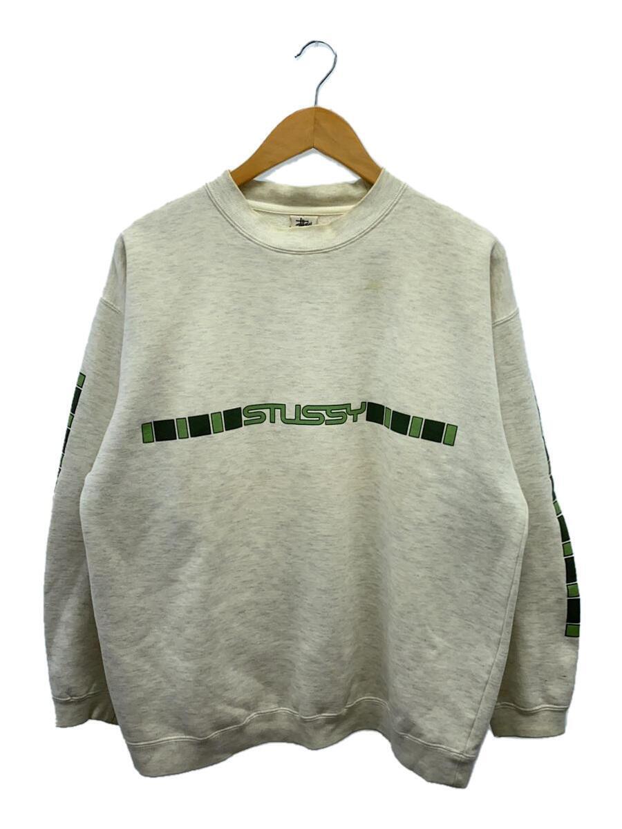 STUSSY◆スウェット/M/コットン/WHT/RN68760//_画像1