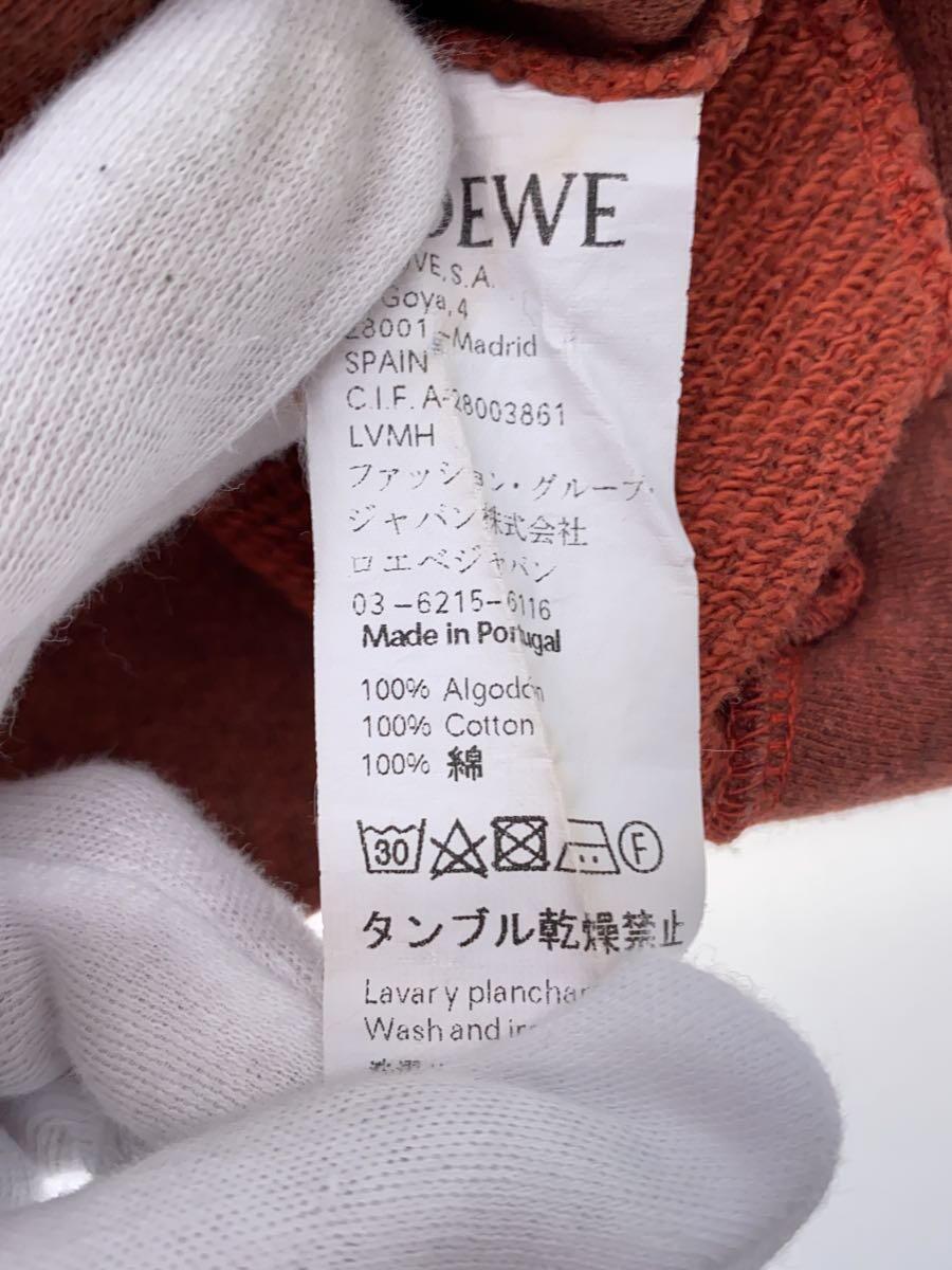 LOEWE* hole gram / inside out / sweat /XS/ cotton /ORN//