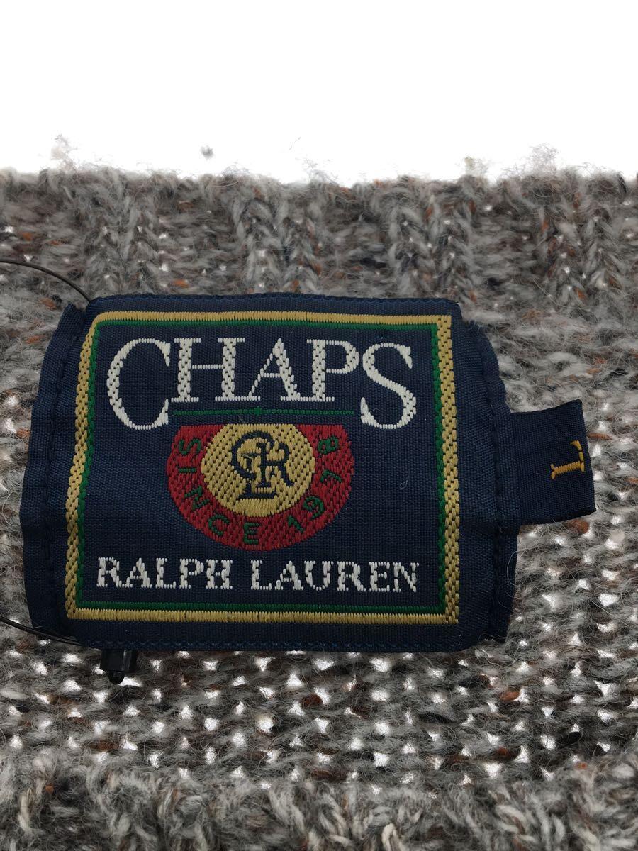 CHAPS RALPH LAUREN◆セーター(厚手)/L/ウール/グレー/D-0S1380//_画像3