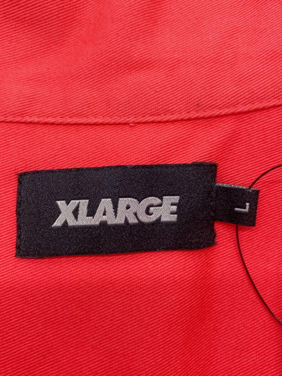 X-LARGE◆半袖シャツ/L/ポリエステル/PNK/101202014010//_画像3