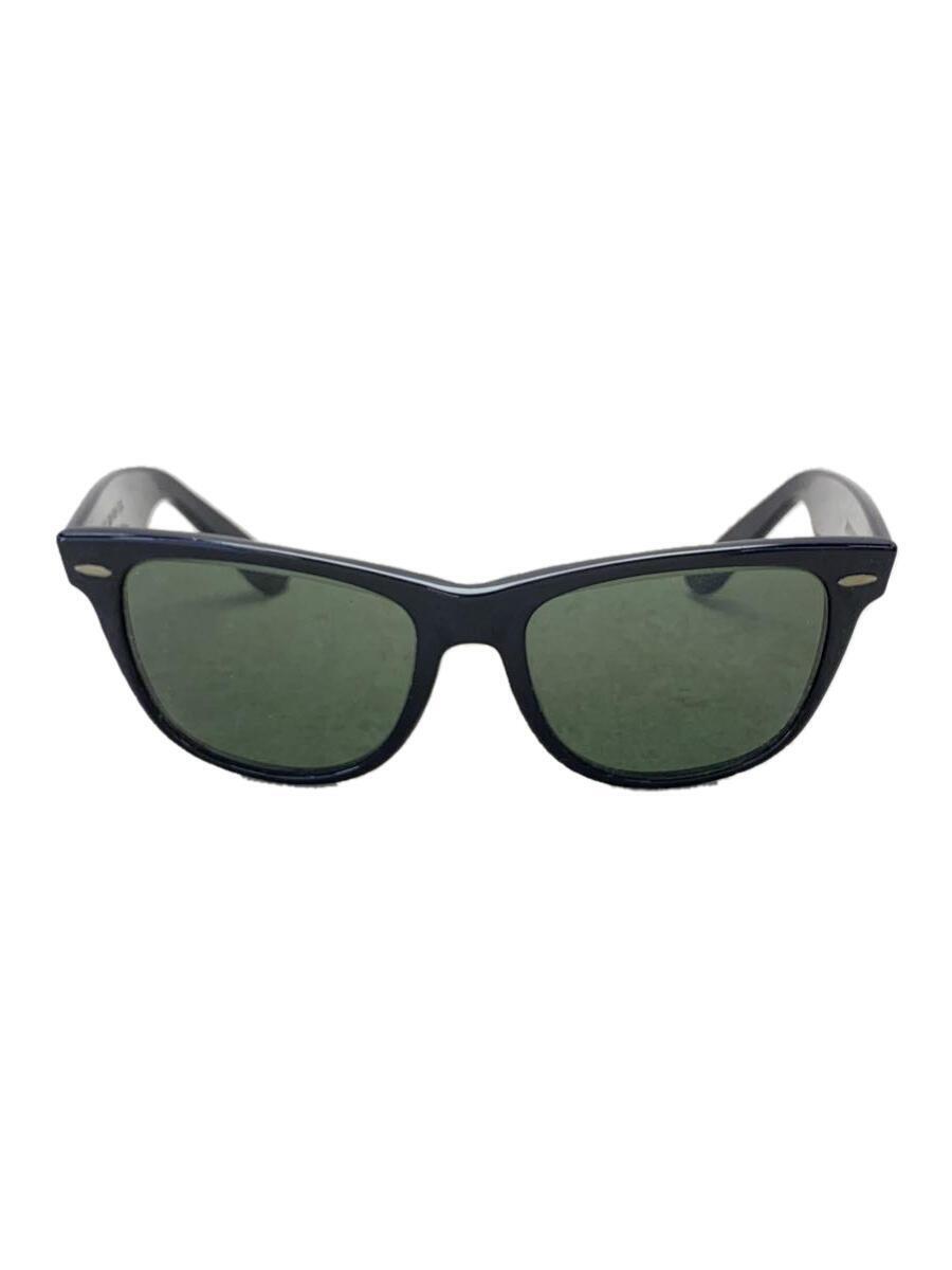 Ray-Ban◆サングラス/プラスチック/BLK/GRN/メンズ/wayfarer2/B&L_画像1