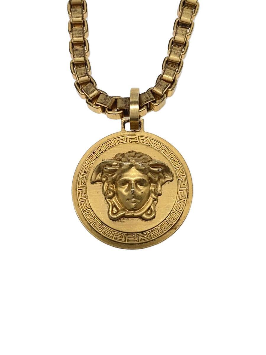 VERSACE◇ネックレス/--/GLD/トップ有/メンズ 辛 VERSACE◇ネックレス/--/GLD/トップ有/メンズ 辛