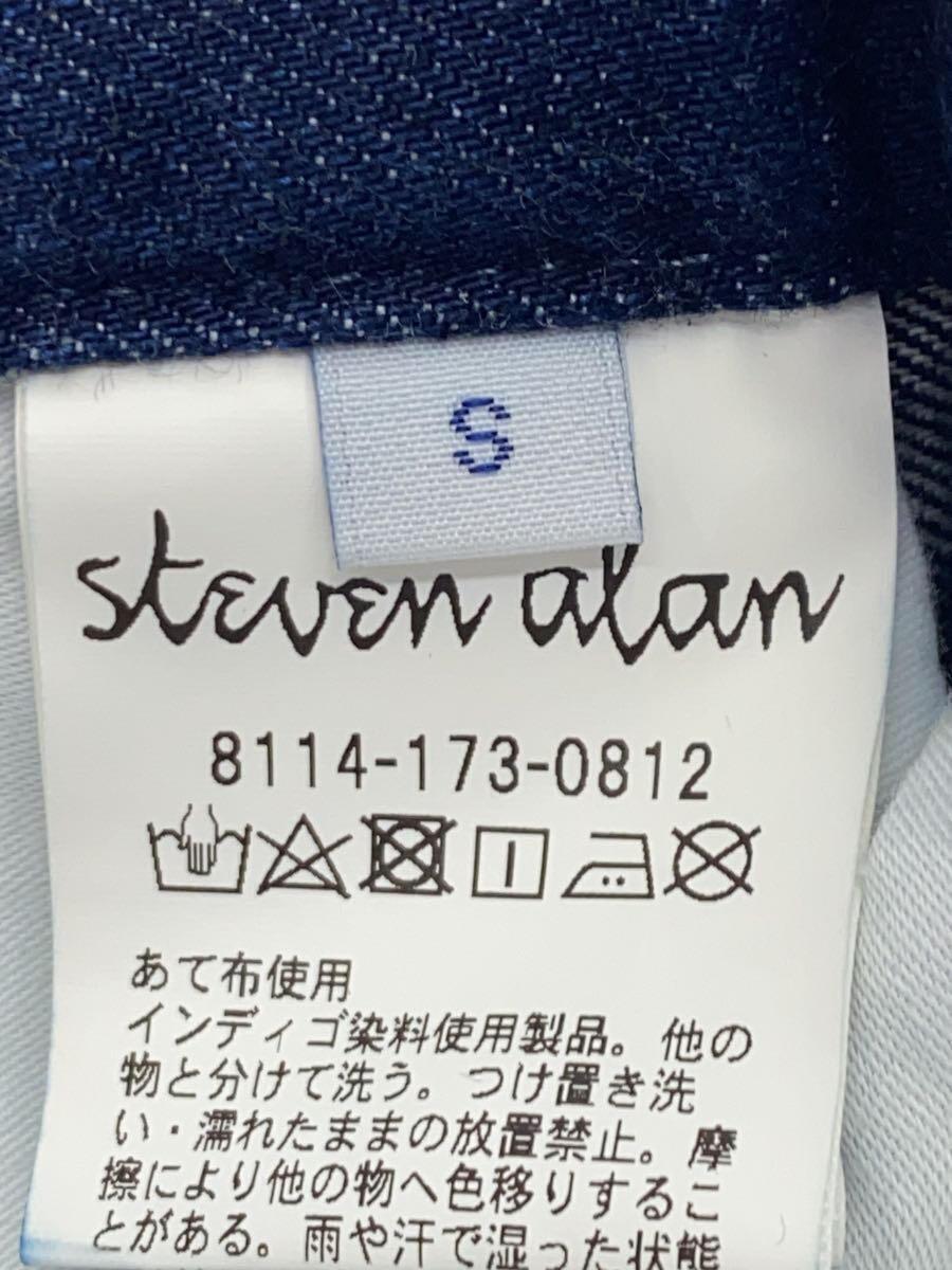 Steven Alan◆12oz DENIM SUPER BAGGY TAPERED PANTS/ボトム/S/デニム/インディゴ//_画像4