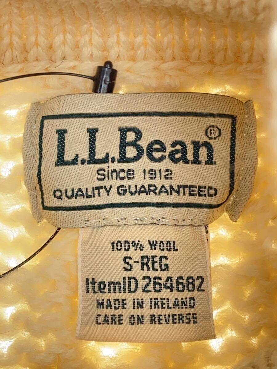 L.L.Bean◆アイルランドニット/プルオーバー/セーター(厚手)/S/ウール/CRM/_画像3