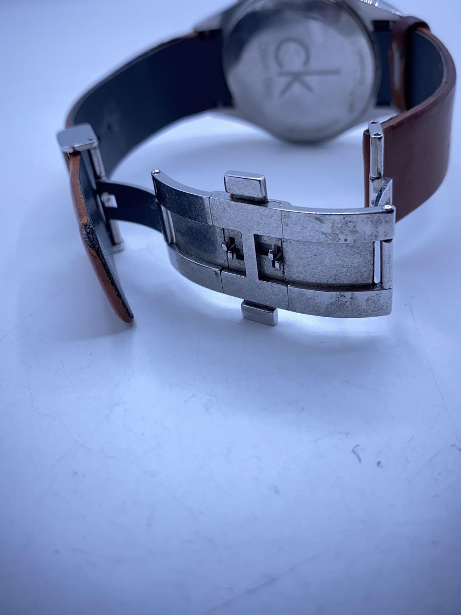 Calvin Klein◆クォーツ腕時計/デジタル/レザー/K2A 271の画像4