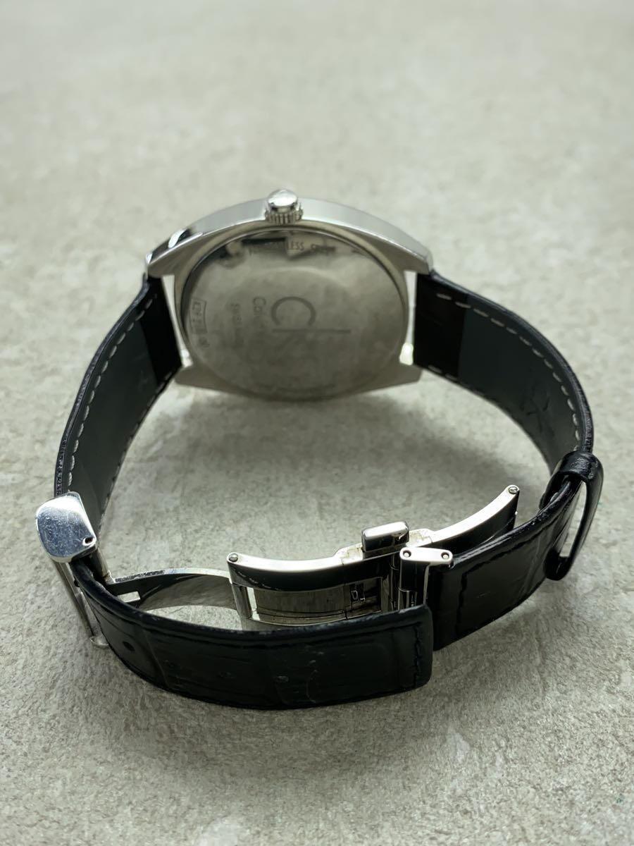 Calvin Klein◆クォーツ腕時計/アナログ/-/GRY/BLK/SSの画像4