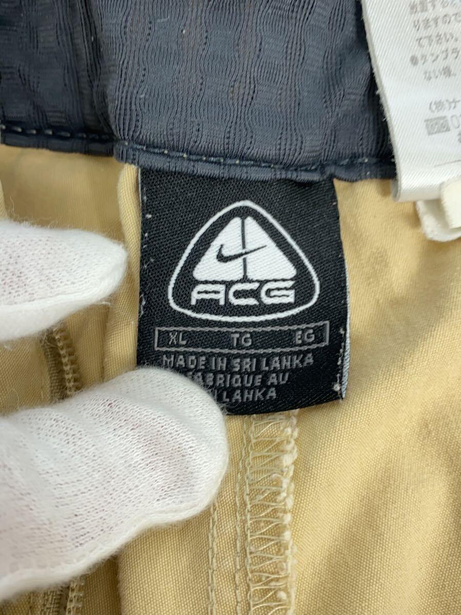 NIKE ACG◆ショートパンツ/XL/コットン/BEG/115239_画像5