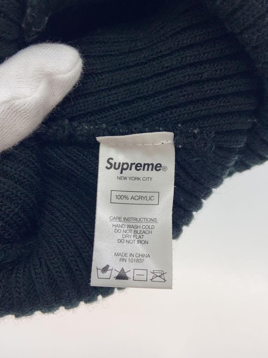 Supreme◆Small Box Logo Beanie/ニットキャップ/アクリル/BLK/メンズ/毛玉有_画像4