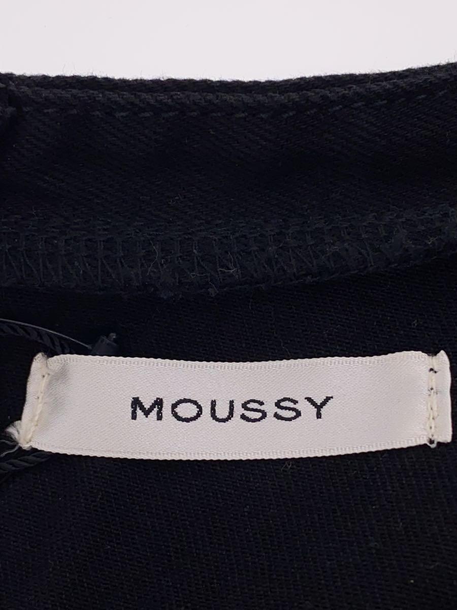 MOUSSY◆長袖ワンピース/2/コットン/BLK/010EAB11-5460_画像3