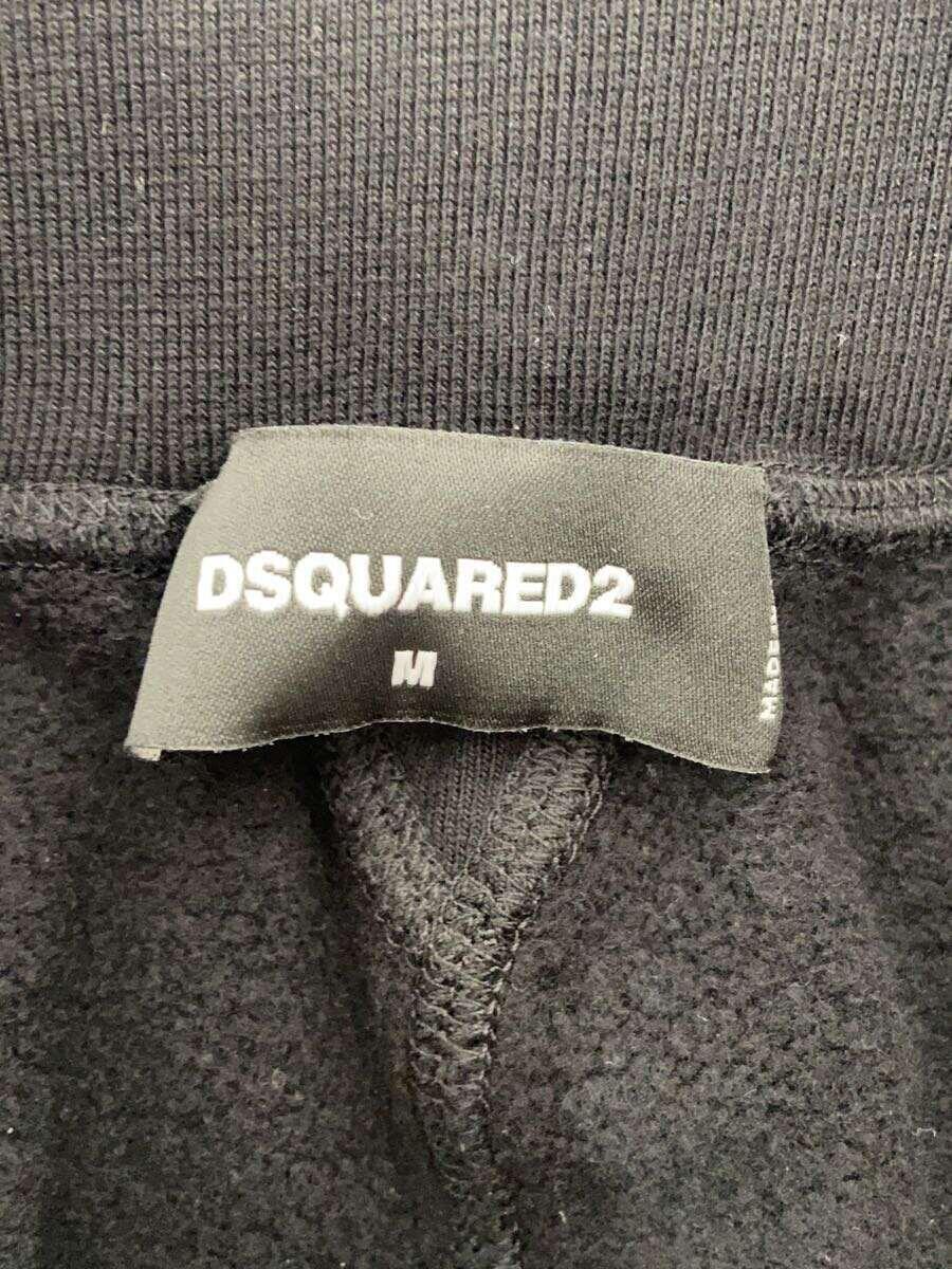 DSQUARED2◆ボトム/ICON/スウェットパンツ/M/コットン/BLK/S80KA0001_画像4