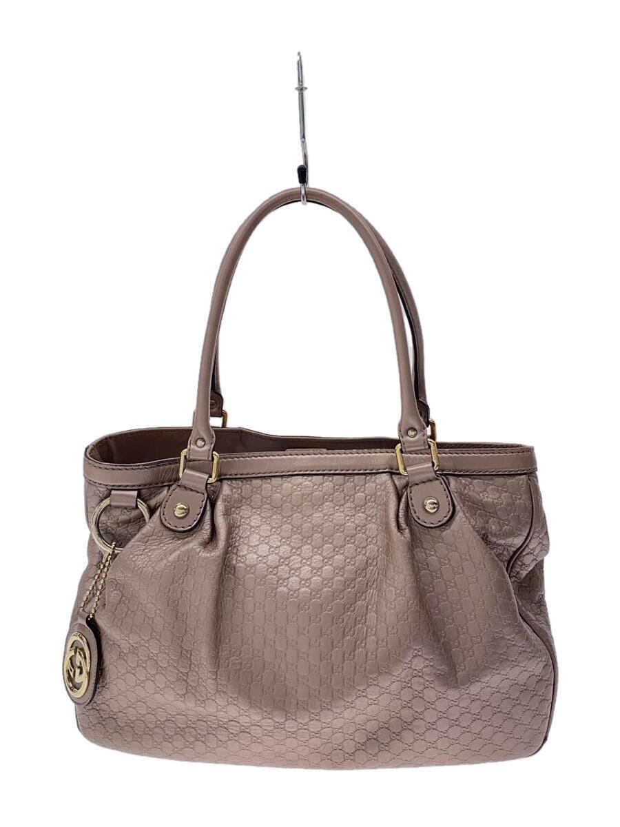 GUCCI◆スーキート/トートバッグ/レザー/PNK/296835