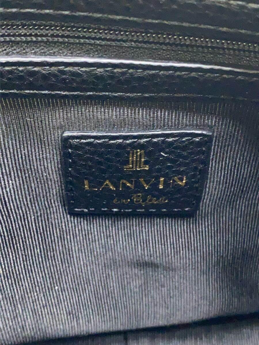 LANVIN en Bleu◆2Way/ハンドバッグ/レザー/BLK_画像5