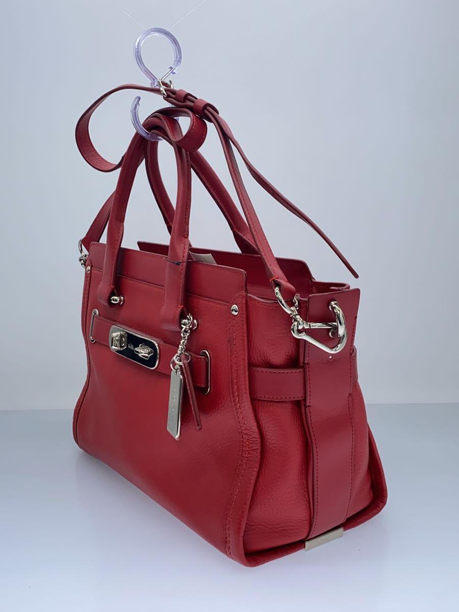 COACH◆ショルダーバッグ/レザー/RED/34408_画像2