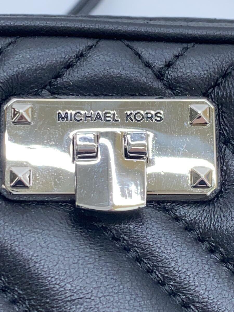 MICHAEL KORS◆ショルダーバッグ/-/BLK/無地/35T9SP6C5L_画像5