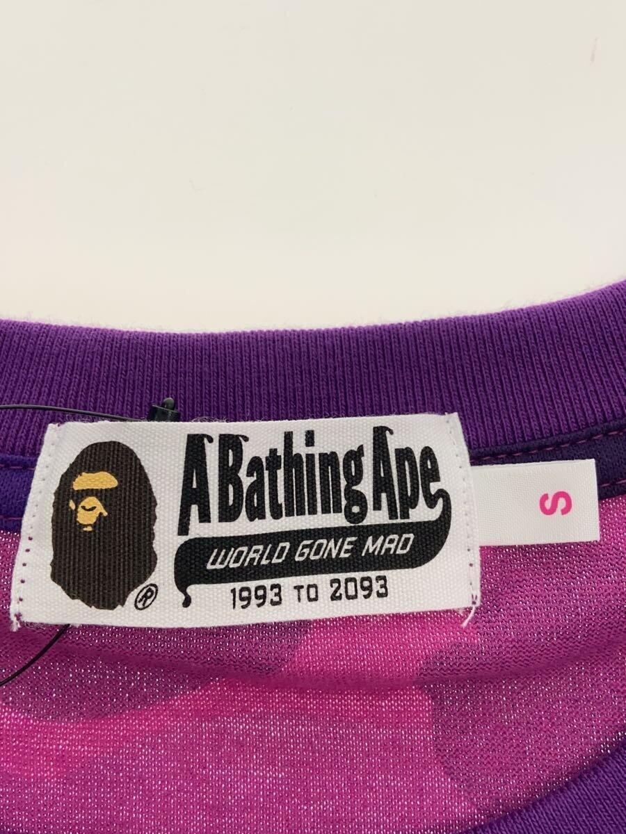 A BATHING APE◆Tシャツ/S/コットン/PUP/カモフラ/001csk302008l_画像3