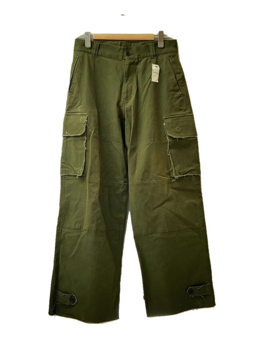 Wide straight military pants/ボトム/4/コットン/GRN/無地_画像1