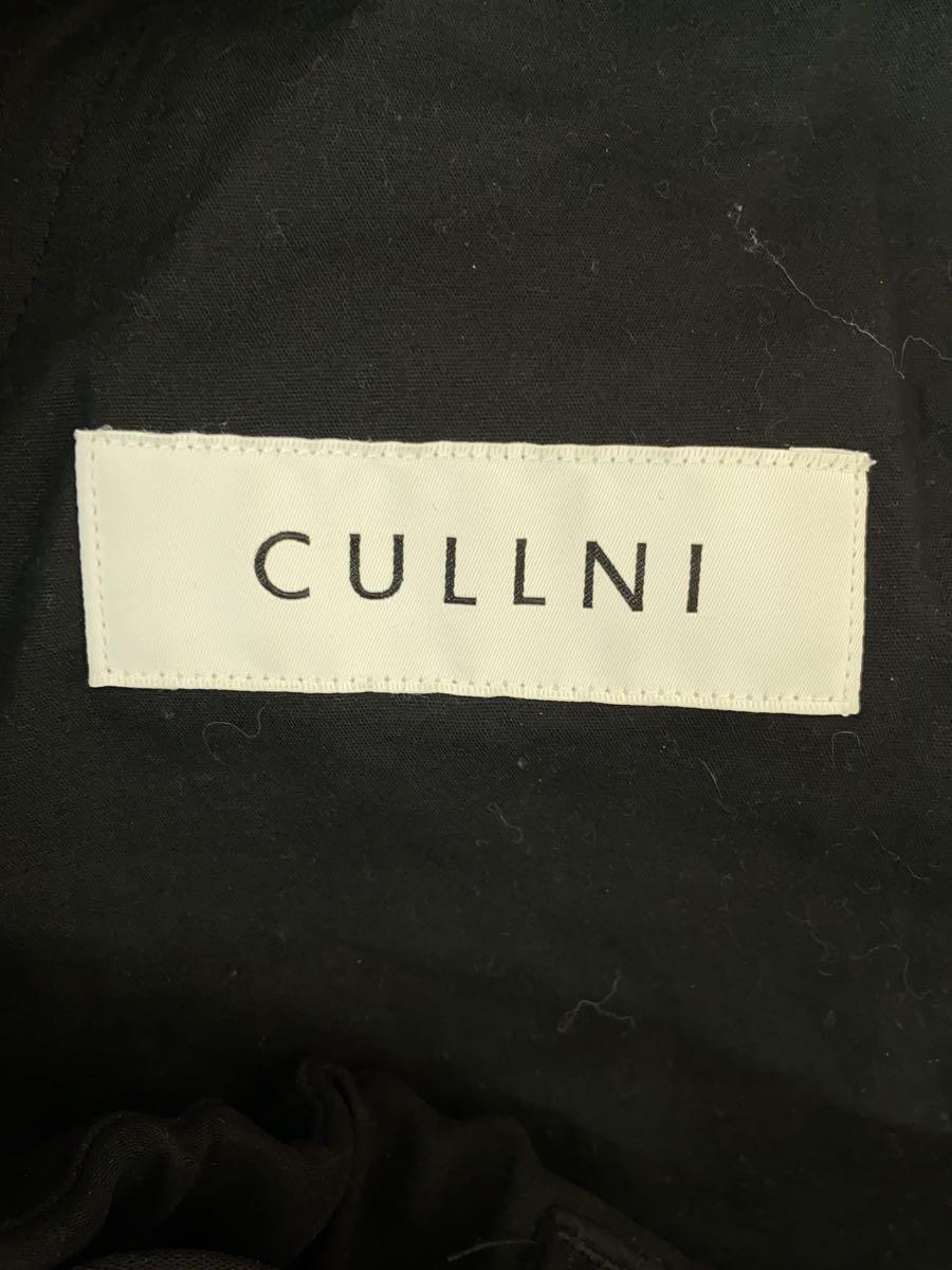 CULLNI◆ボトム/1/ポリエステル/BLK/無地/24-SS-051/裾ホツレ有_画像4