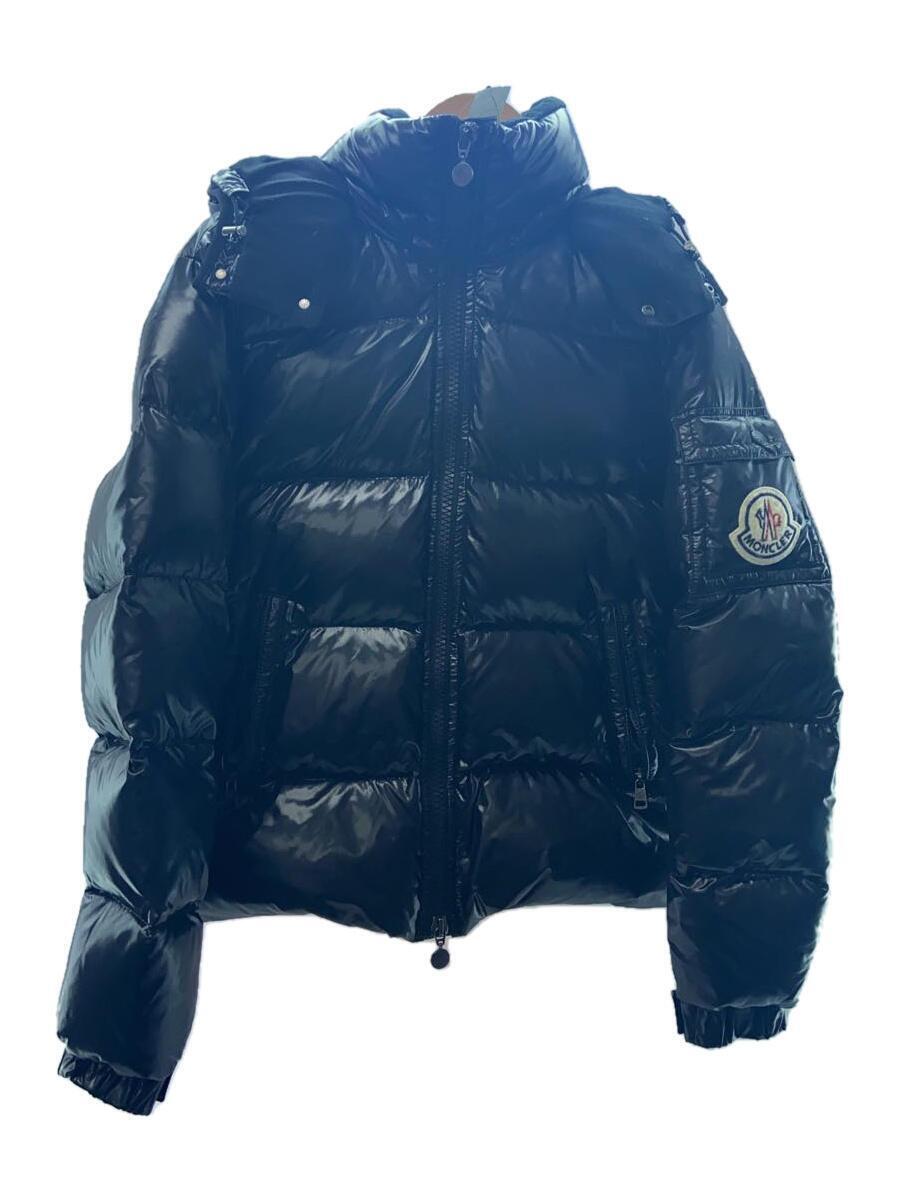 MONCLER◆ダウンジャケット/1/ナイロン/ブラック/無地/44342/50/68950_画像1